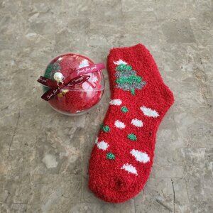 Women's "Just For You" Fluffy Christmas Socks